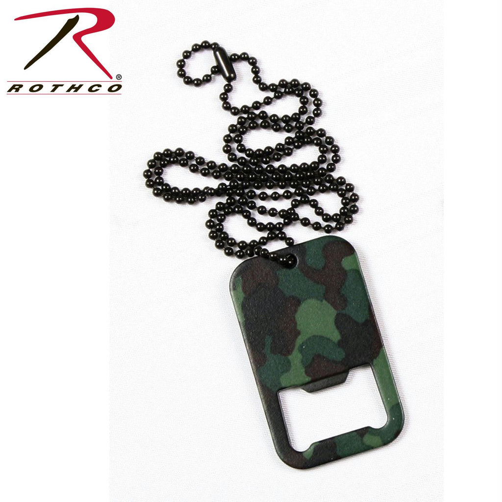 Rothco Dog Tag Bottle Opener w- Chain