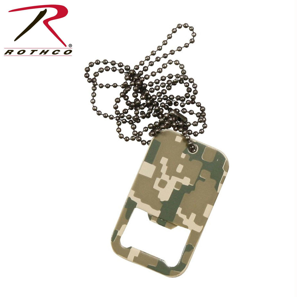 Rothco Dog Tag Bottle Opener w- Chain