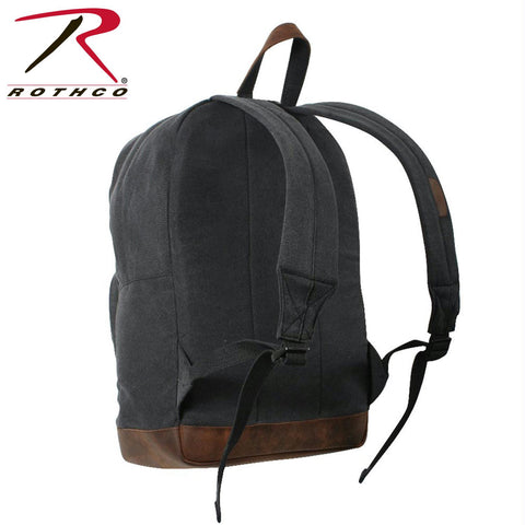 Rothco Vintage Canvas Teardrop Backpack w- Leather Accents