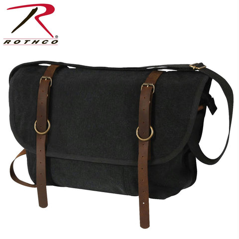 Rothco Vintage Canvas Explorer Shoulder Bag w- Leather Accents