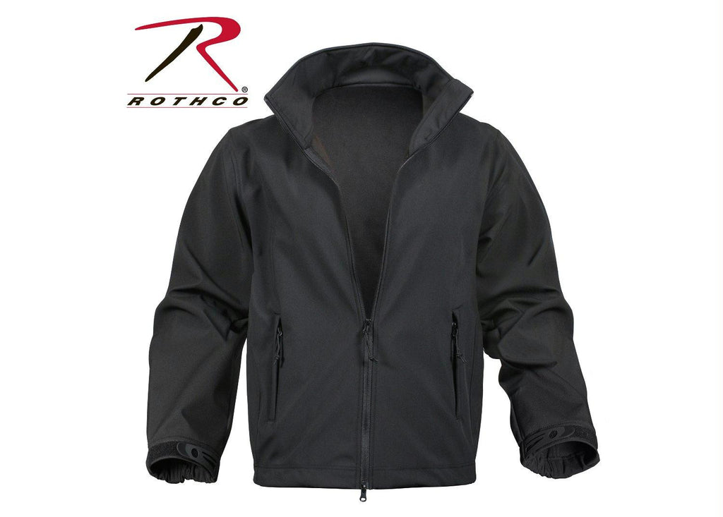 Rothco Black Soft Shell Uniform Jacket