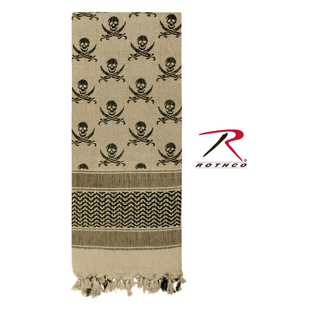 Rothco Skulls Shemagh Tactical Desert Scarf