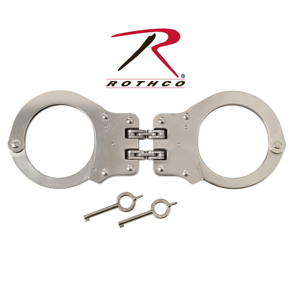 Peerless Hinged Handcuffs - Nickel