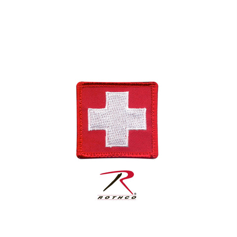 Rothco White Cross Red Morale Patch