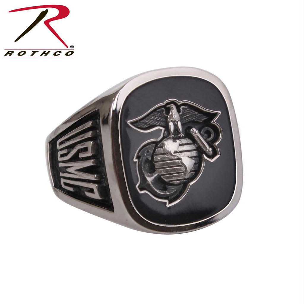 Black Onyx Military Ring