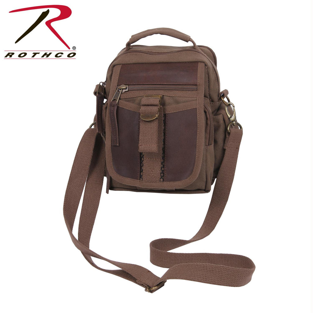 Rothco Canvas & Leather Travel Shoulder Bag