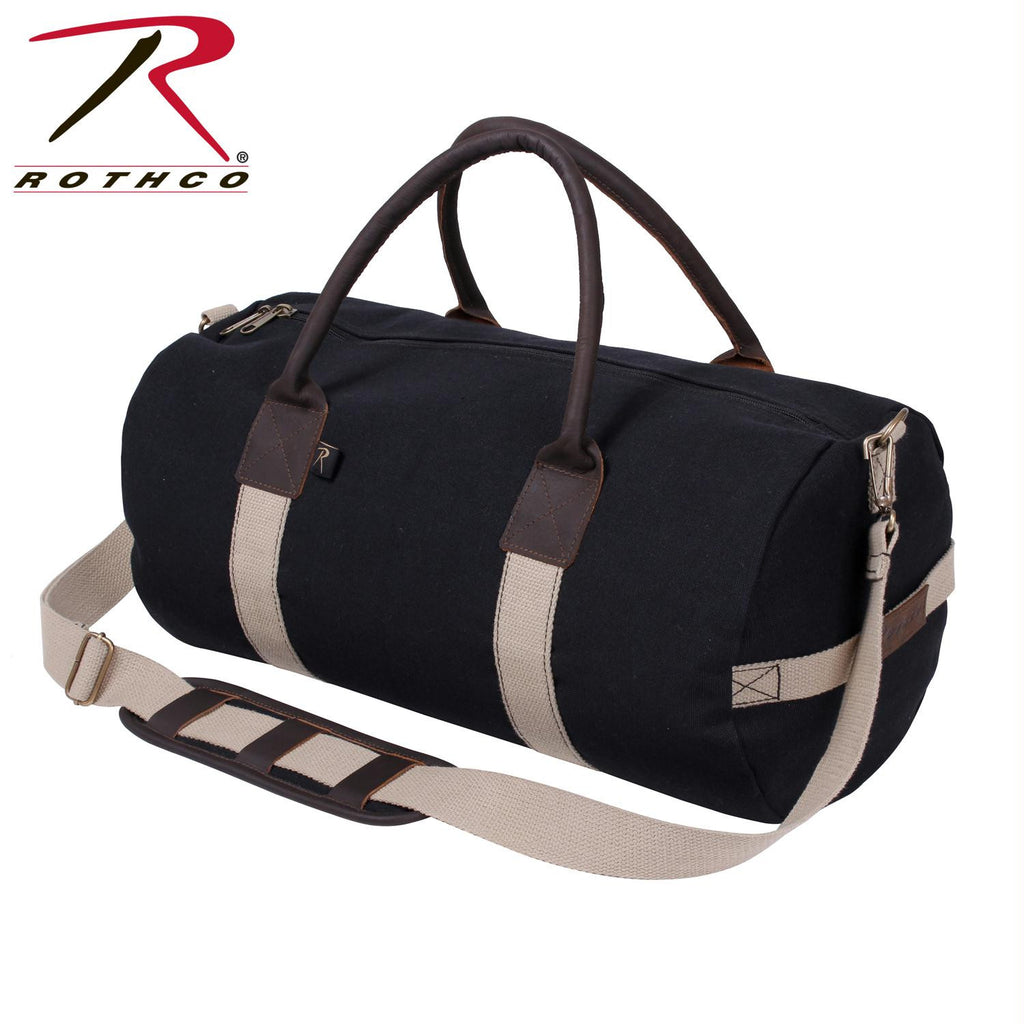 Rothco 19" Canvas & Leather Gym Bag