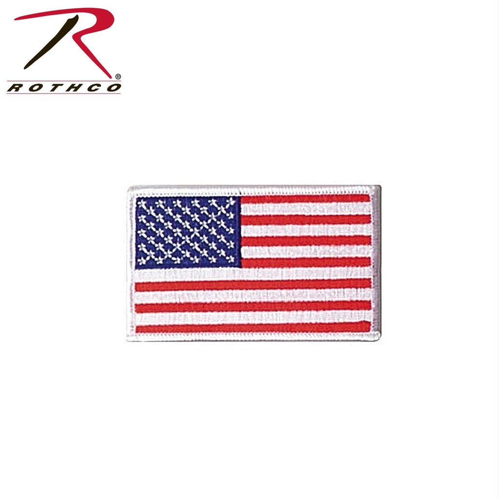Rothco Iron On - Sew On Embroidered US Flag Patch