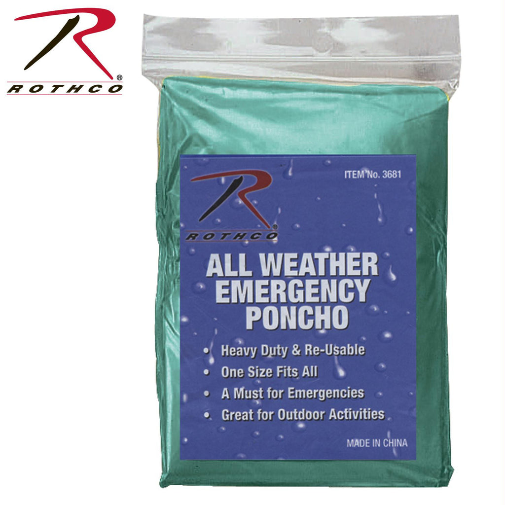 Rothco All Weather Emergency Poncho