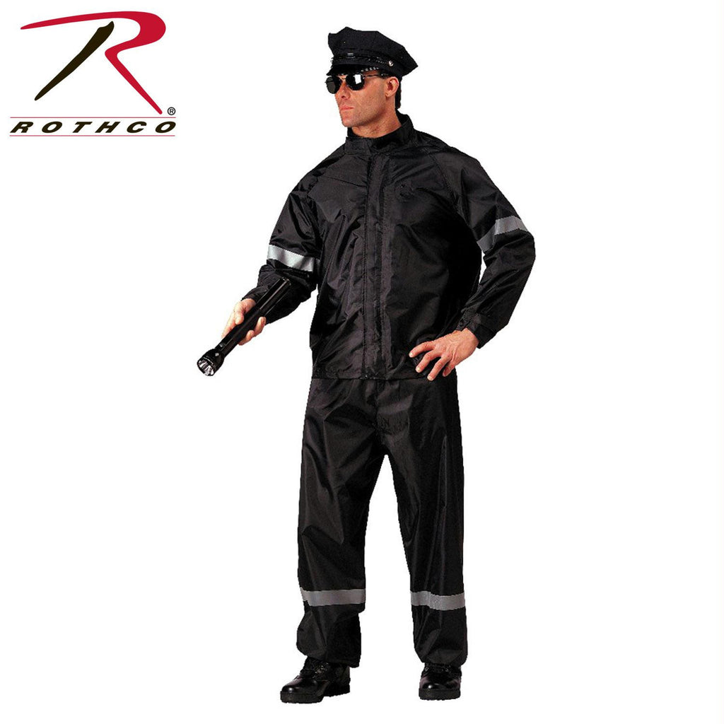 Rothco Hi-Vis 2 Piece Rain Suit With Reflective Tape