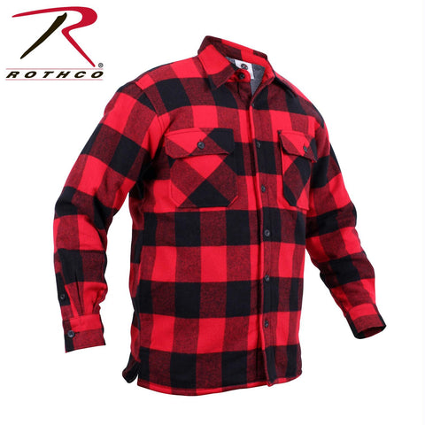 Rothco Extra Heavyweight Buffalo Plaid Sherpa-lined Flannel Shirts
