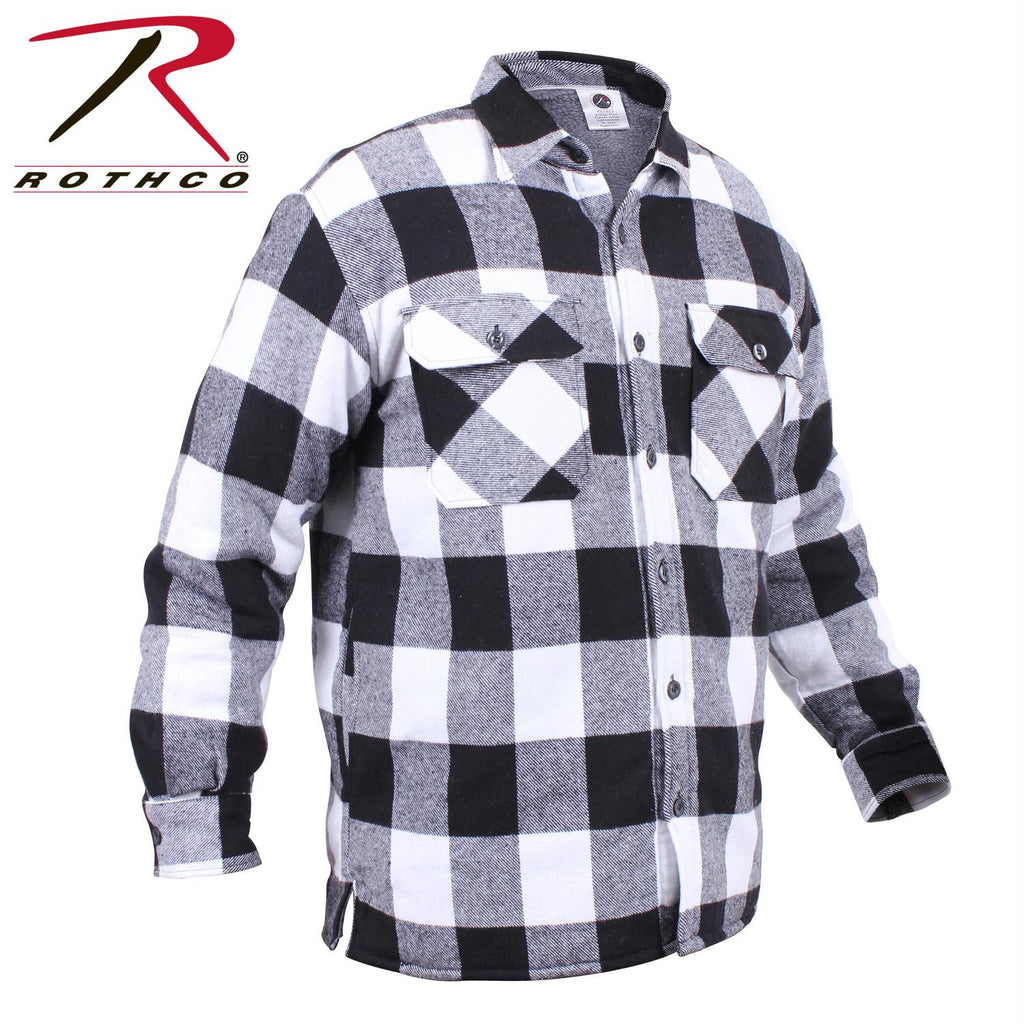 Rothco Extra Heavyweight Buffalo Plaid Sherpa-lined Flannel Shirts
