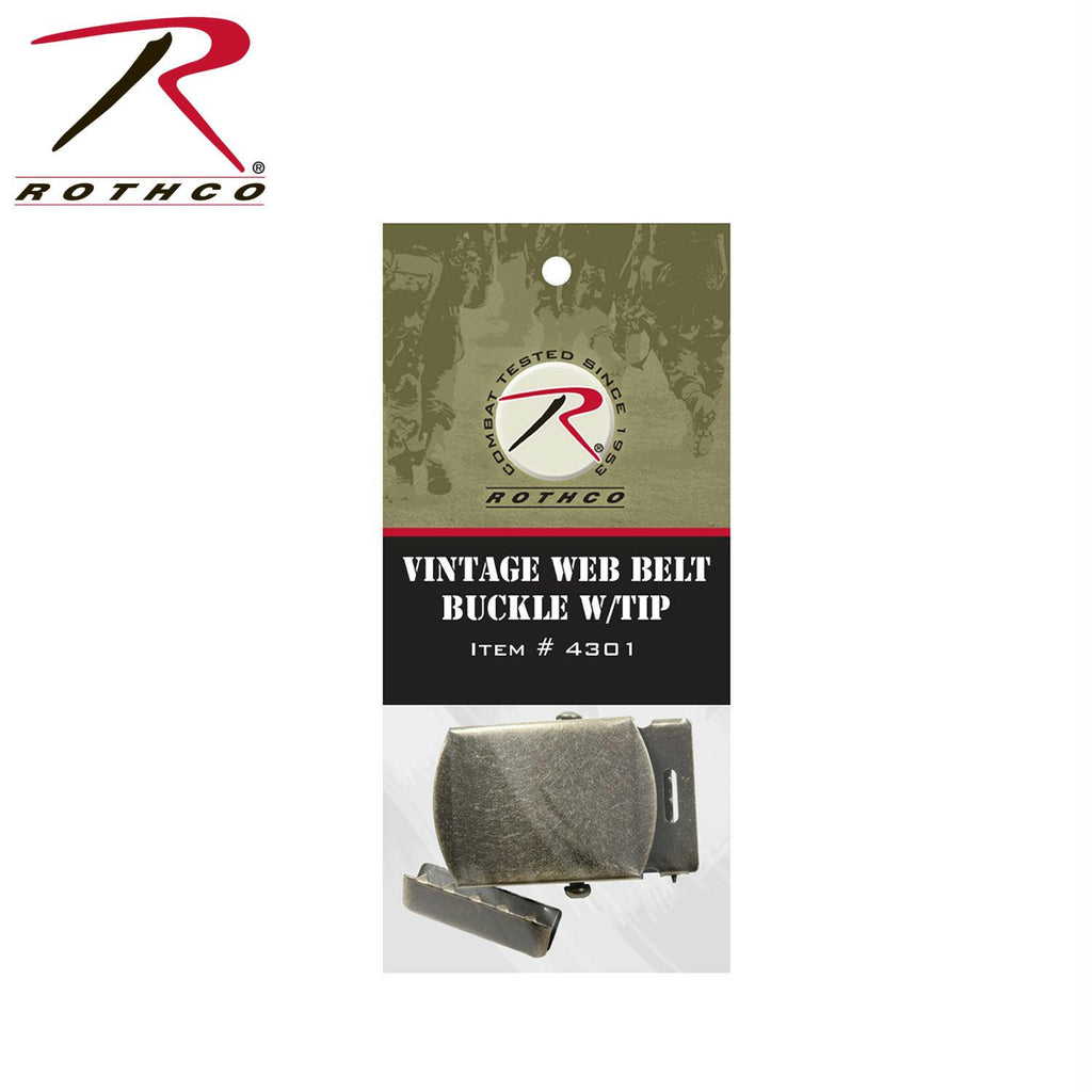 Rothco Vintage Web Belt Buckle & Tip Pack