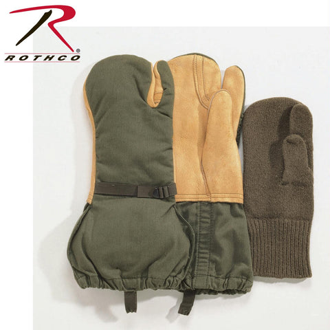 Rothco G.I. Leather Trigger Finger Mittens