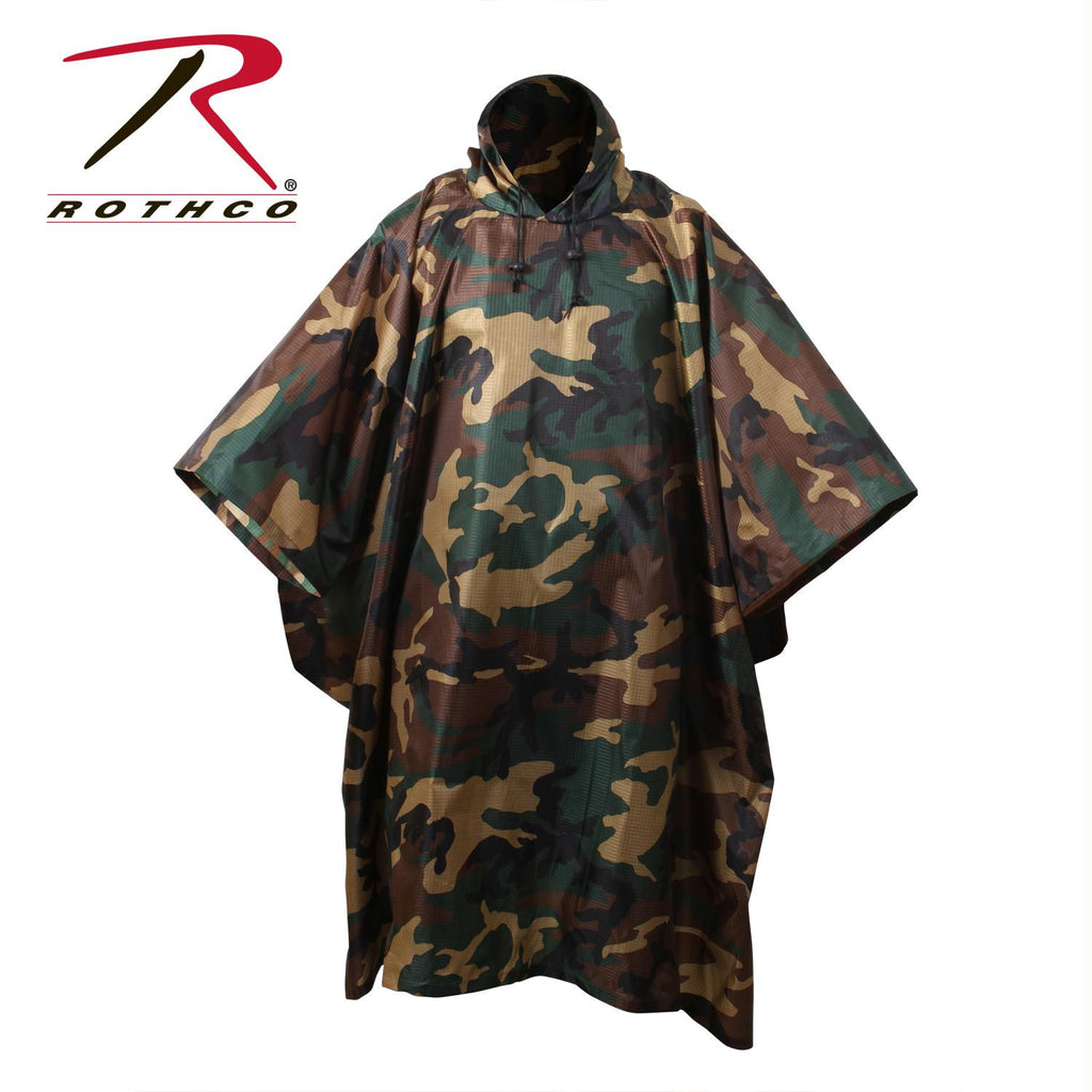 Rothco G.I. Type Military Rip-Stop Poncho