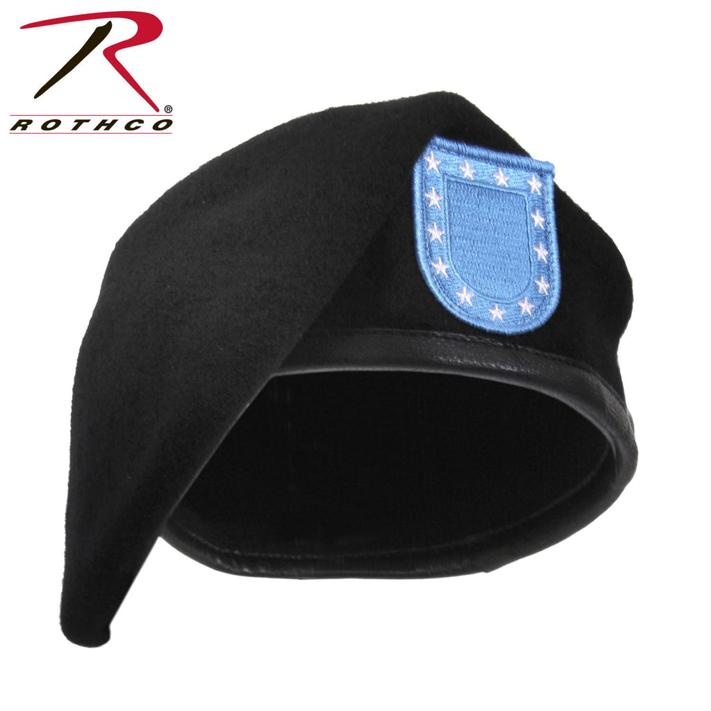 ''Inspection Ready'' Black Beret w- Flash