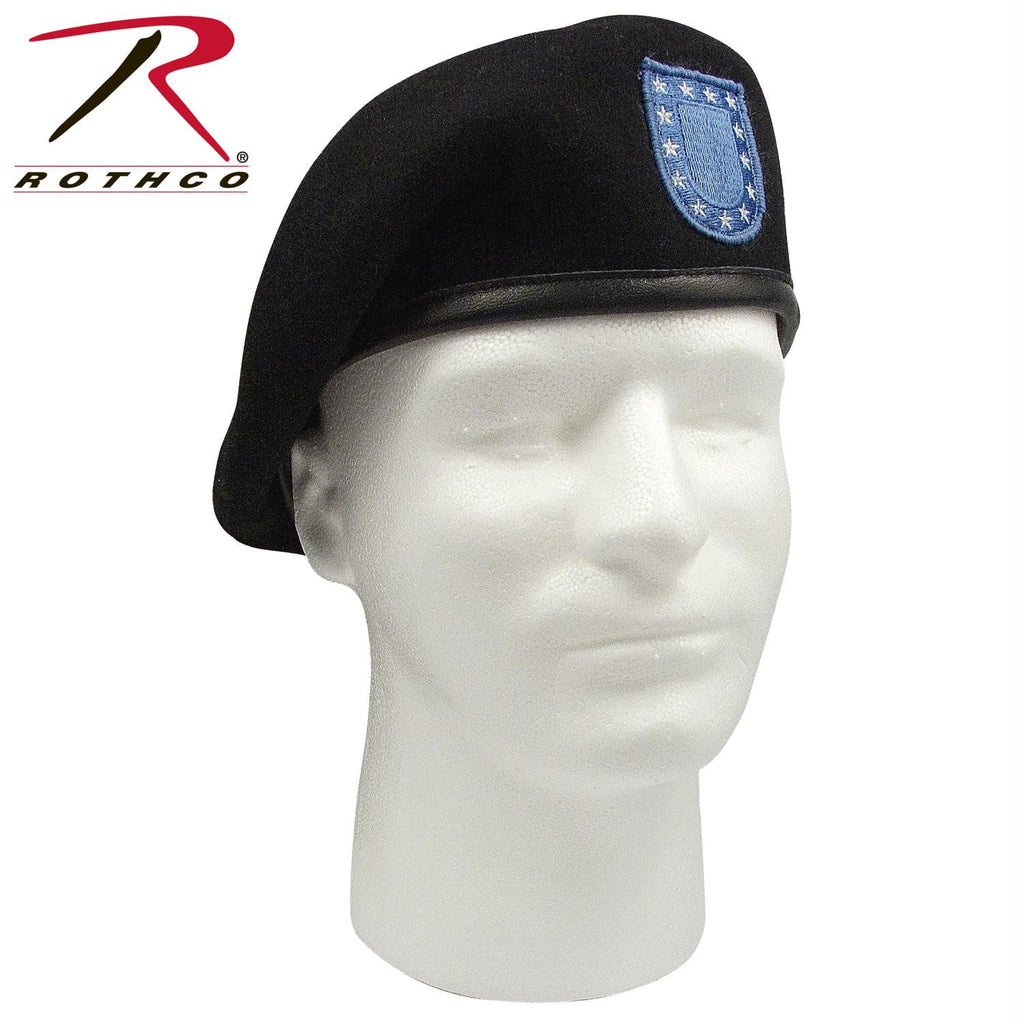 ''Inspection Ready'' Black Beret w- Flash