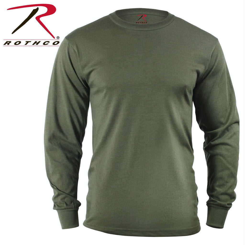 Rothco Long Sleeve Solid Poly-Cotton T-Shirt