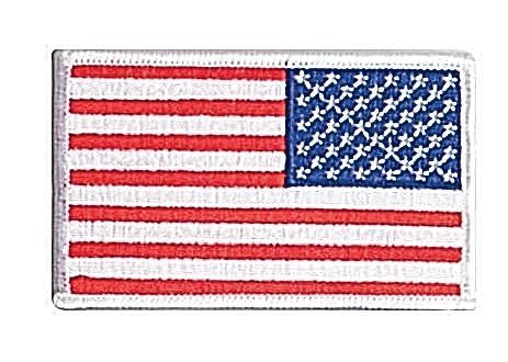 Rothco Iron On - Sew On Embroidered US Flag Patch