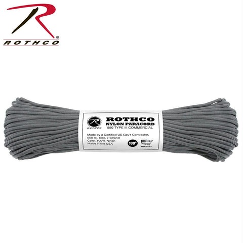 Rothco Nylon Paracord Type III 550 LB 100FT