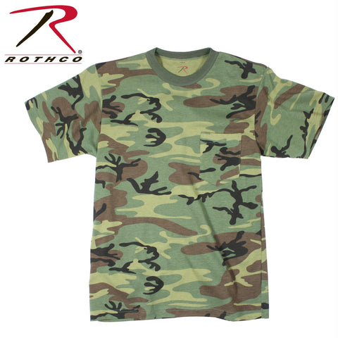 Rothco Woodland Camo T-Shirt w- Pocket