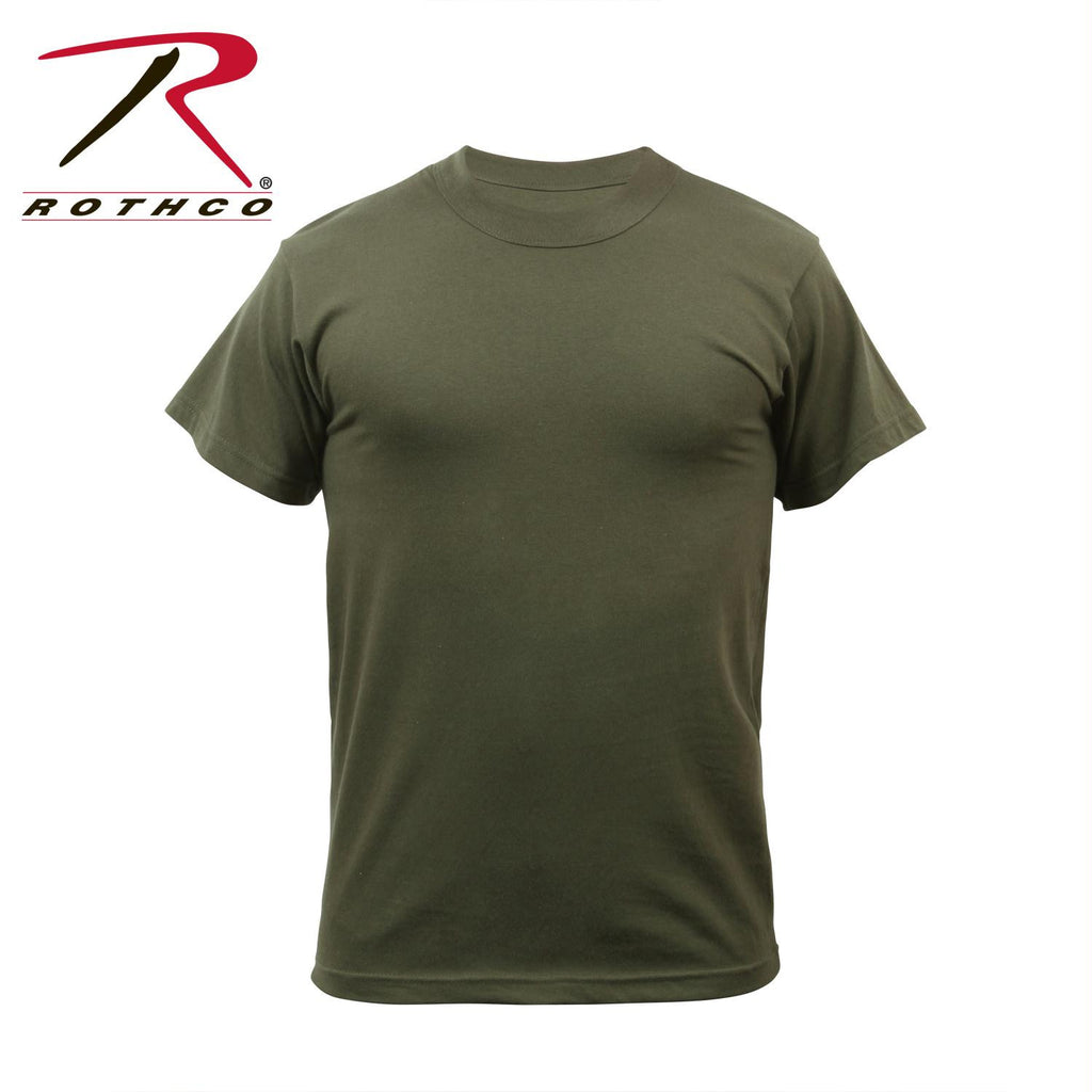 Rothco Solid Color Poly-Cotton Military T-Shirt