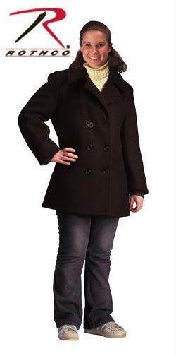 Rothco Women's Navy Type Black Wool Peacoat