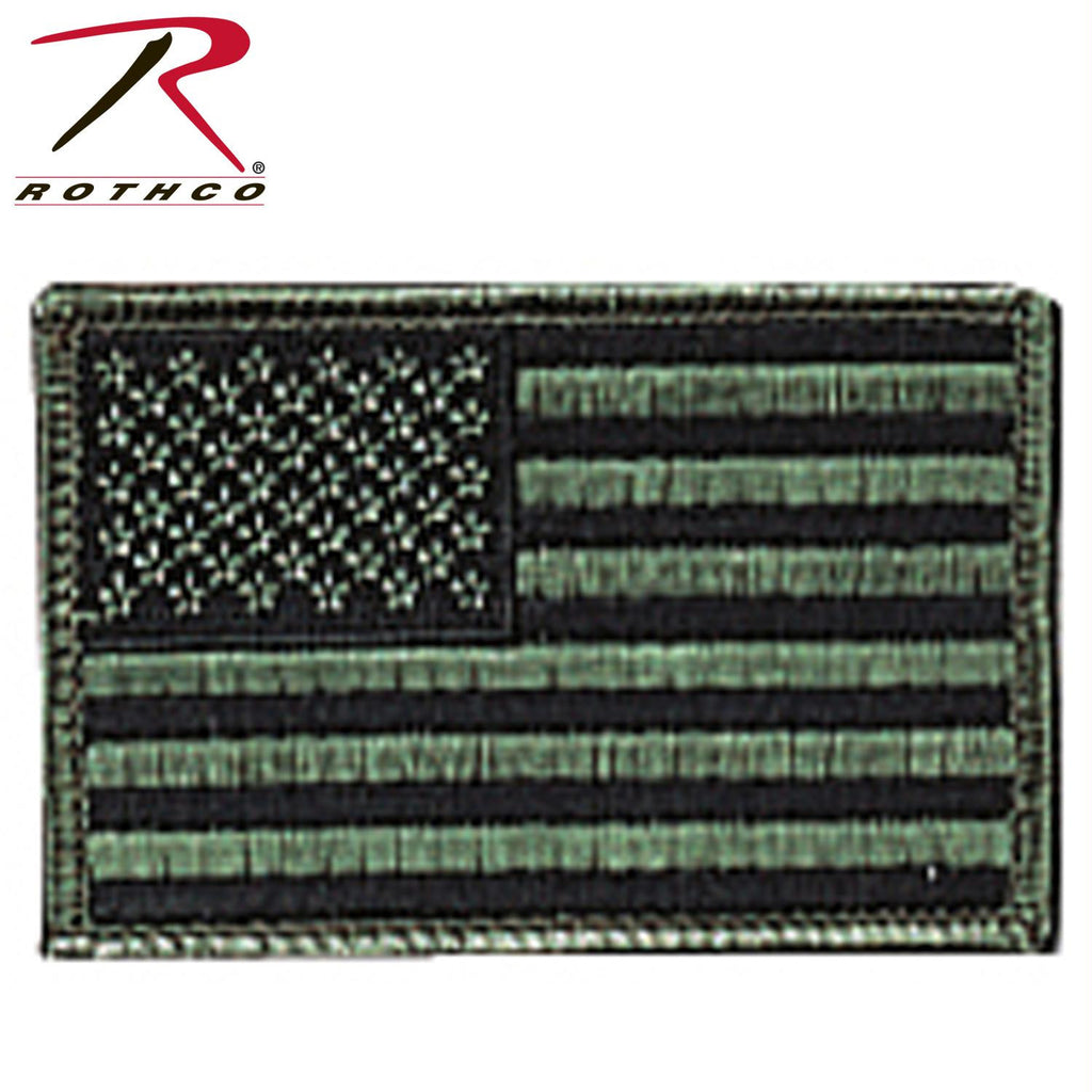 Rothco Iron On - Sew On Embroidered US Flag Patch