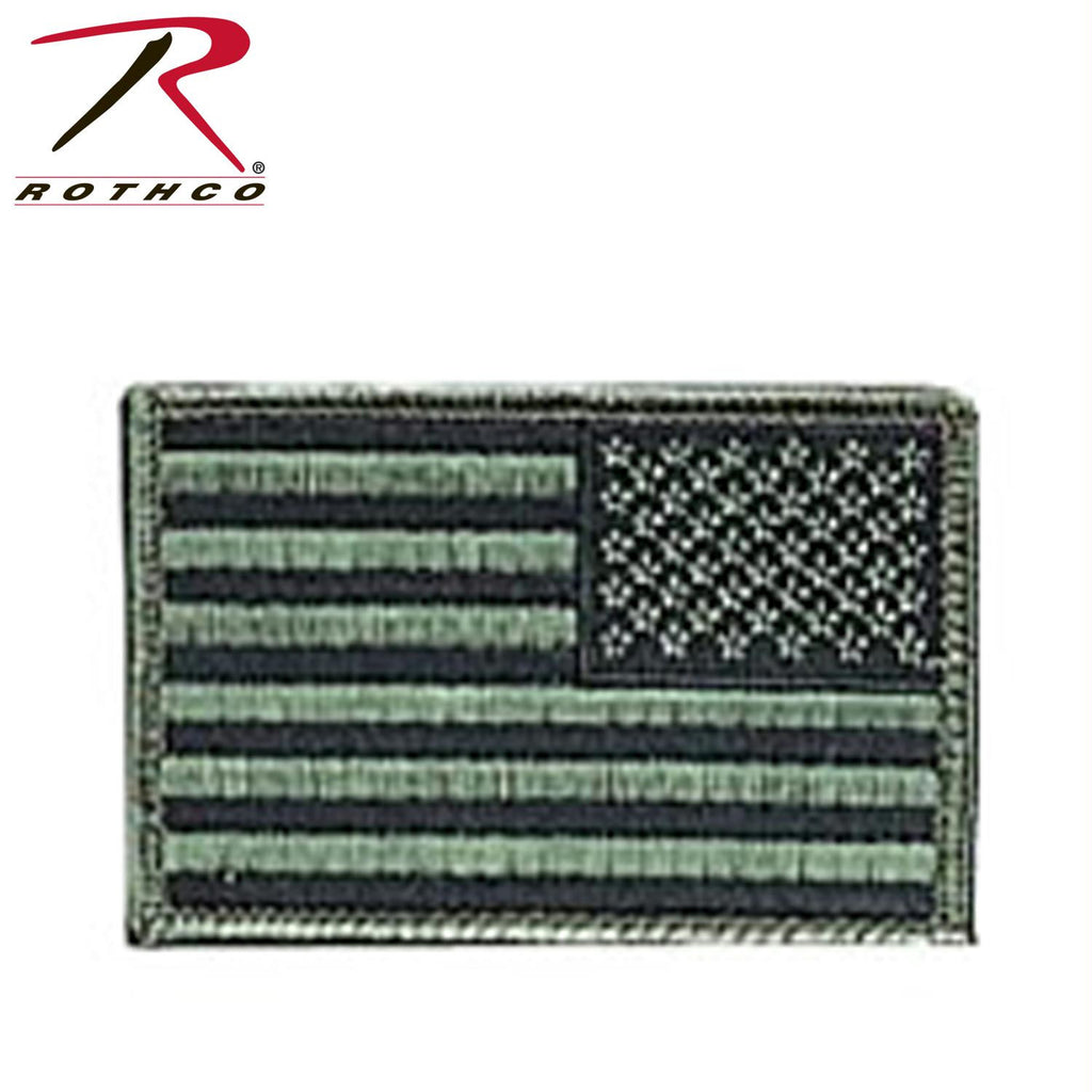 Rothco Iron On - Sew On Embroidered US Flag Patch