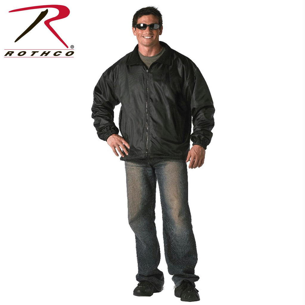 Rothco Black Reversible Fleece-Lined Nylon Jacket