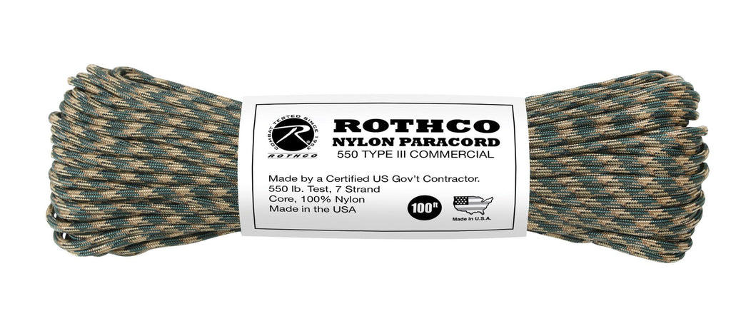 Rothco Nylon Camo Paracord