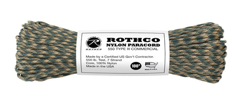 Rothco Nylon Camo Paracord