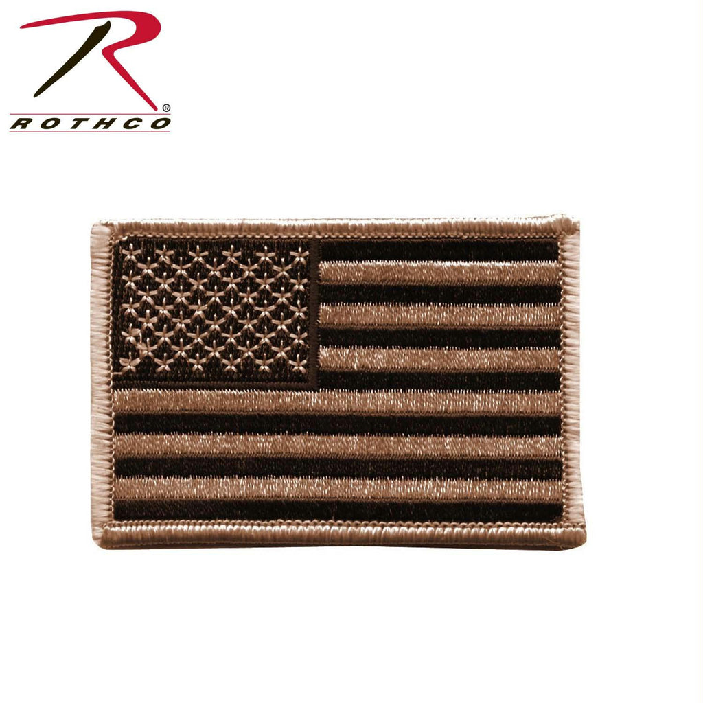 Rothco Iron On - Sew On Embroidered US Flag Patch