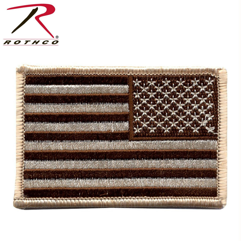 Rothco Iron On - Sew On Embroidered US Flag Patch