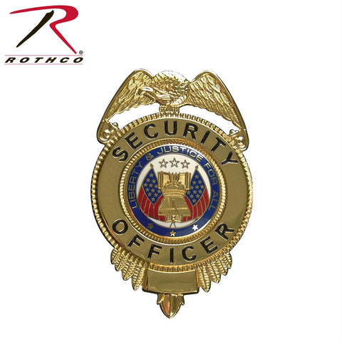 Rothco Security Officer Badge w- Flags