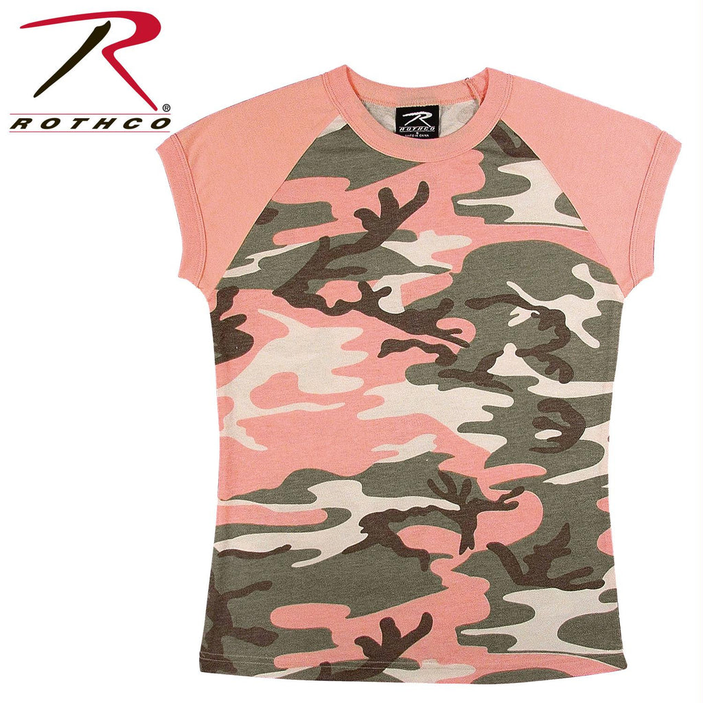 Rothco Short Sleeve Camo Raglan T-Shirt