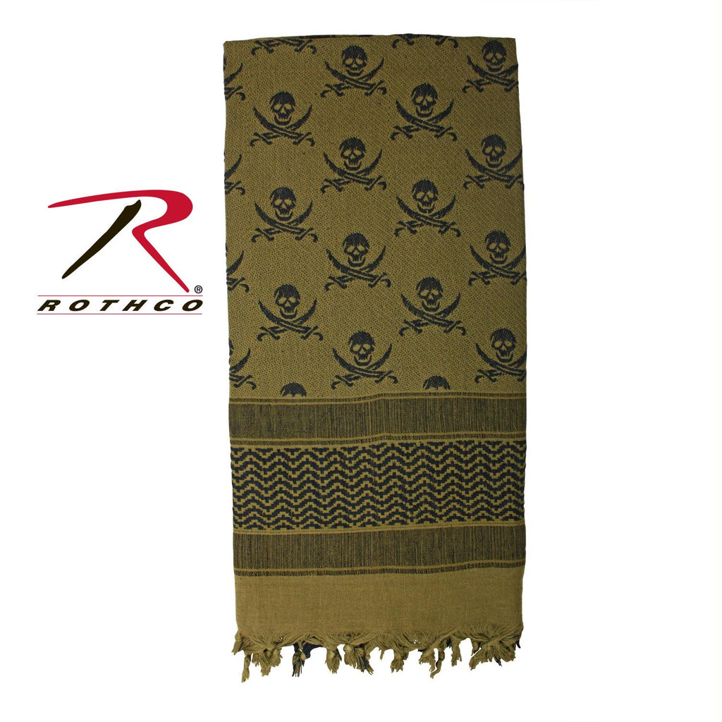 Rothco Skulls Shemagh Tactical Desert Scarf